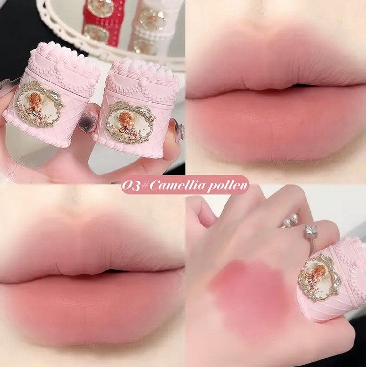 رژلب کیک توت فرنگی دوپ فلاور نوز heus queen