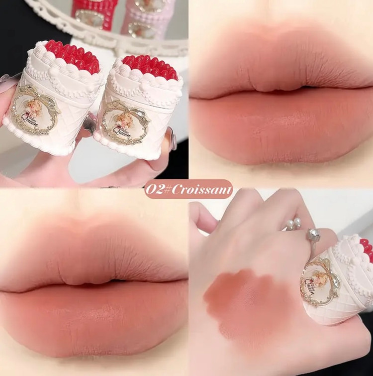 رژلب کیک توت فرنگی دوپ فلاور نوز heus queen